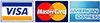 VISA, MC, AmEx logos