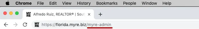 admin panel