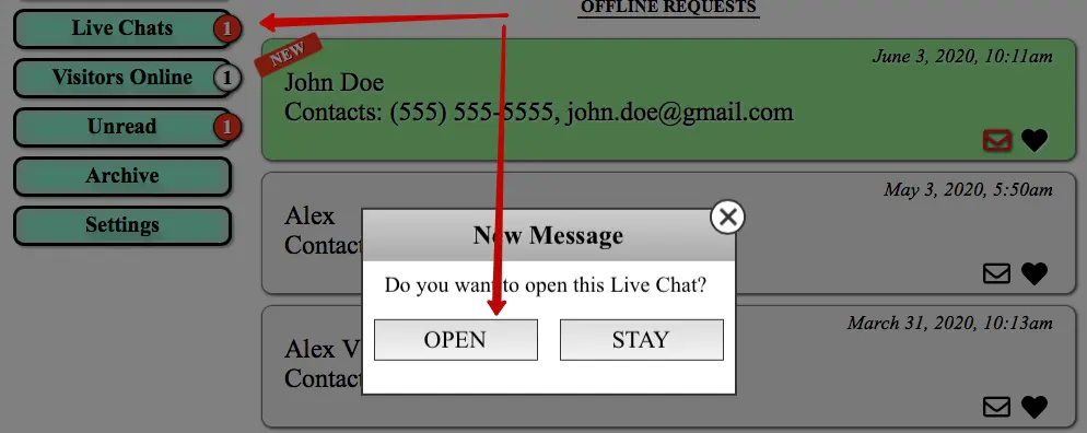 offline chat